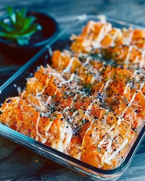 Spicy Tuna and Creamy Crab Sushi Bake 2 Spicy Tuna and Creamy Crab Sushi Bake dish ready to serve