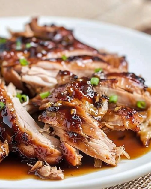 Sweet Hawaiian Crockpot Chicken 2 Delicious Sweet Hawaiian Crockpot Chicken in a bowl with pineapple and sauce